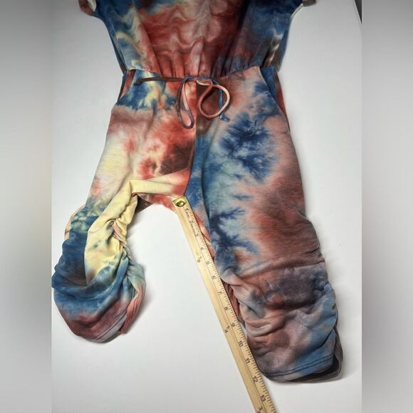 Tie Dye Romper With Pockets Approximately Size S-M - Picture 7 of 14